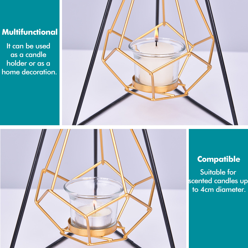 LuxuriousCandleHolderCandleStickDinnerTableRomanticWeddingCandlelight-1683326-5