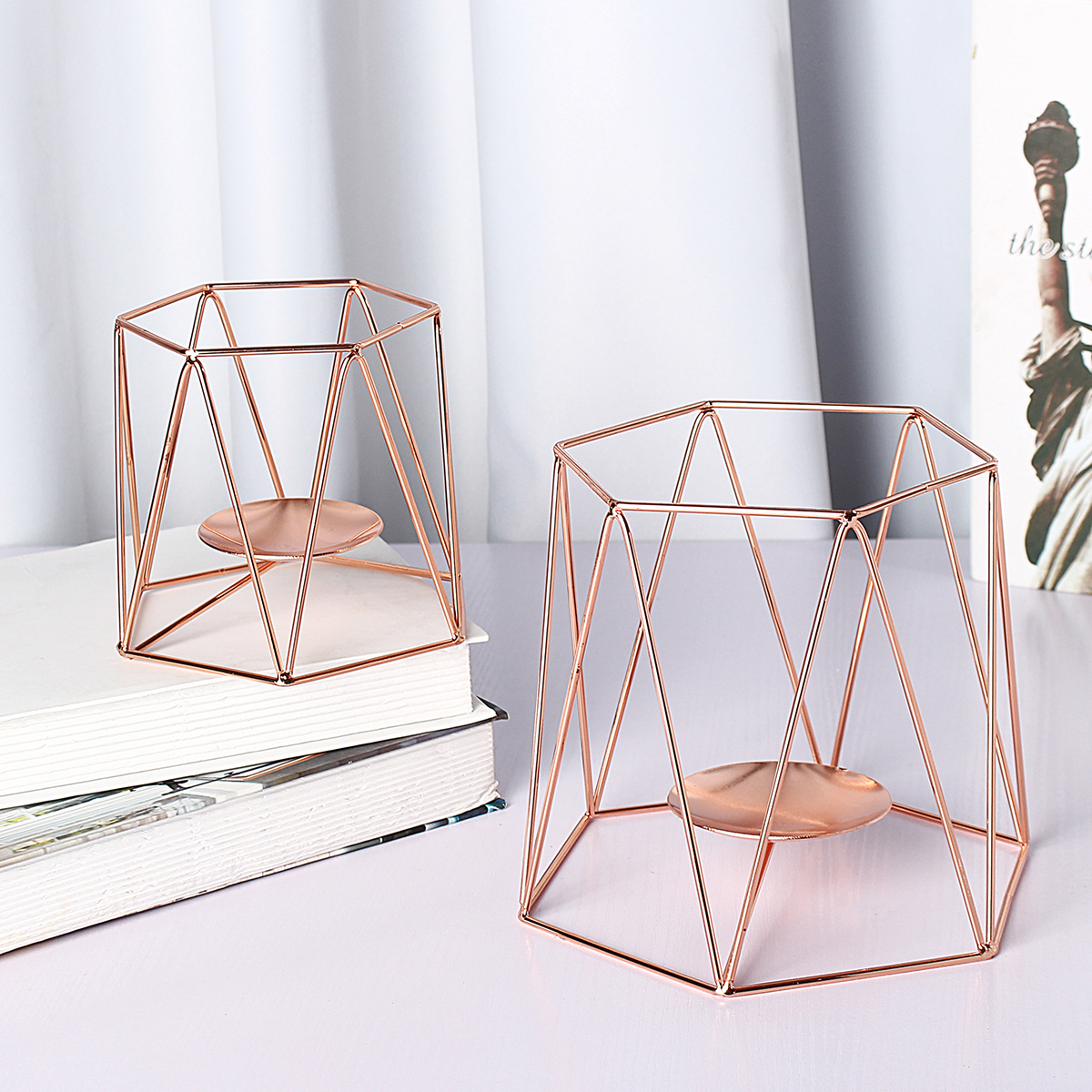 MetalCandleHoldersGeometricHexagonCandleHolderWeddingHomeDecorTabletopLantern-1637425-2