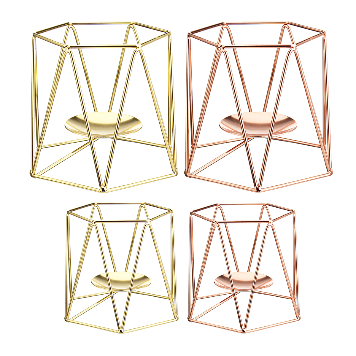 MetalCandleHoldersGeometricHexagonCandleHolderWeddingHomeDecorTabletopLantern-1637425-7