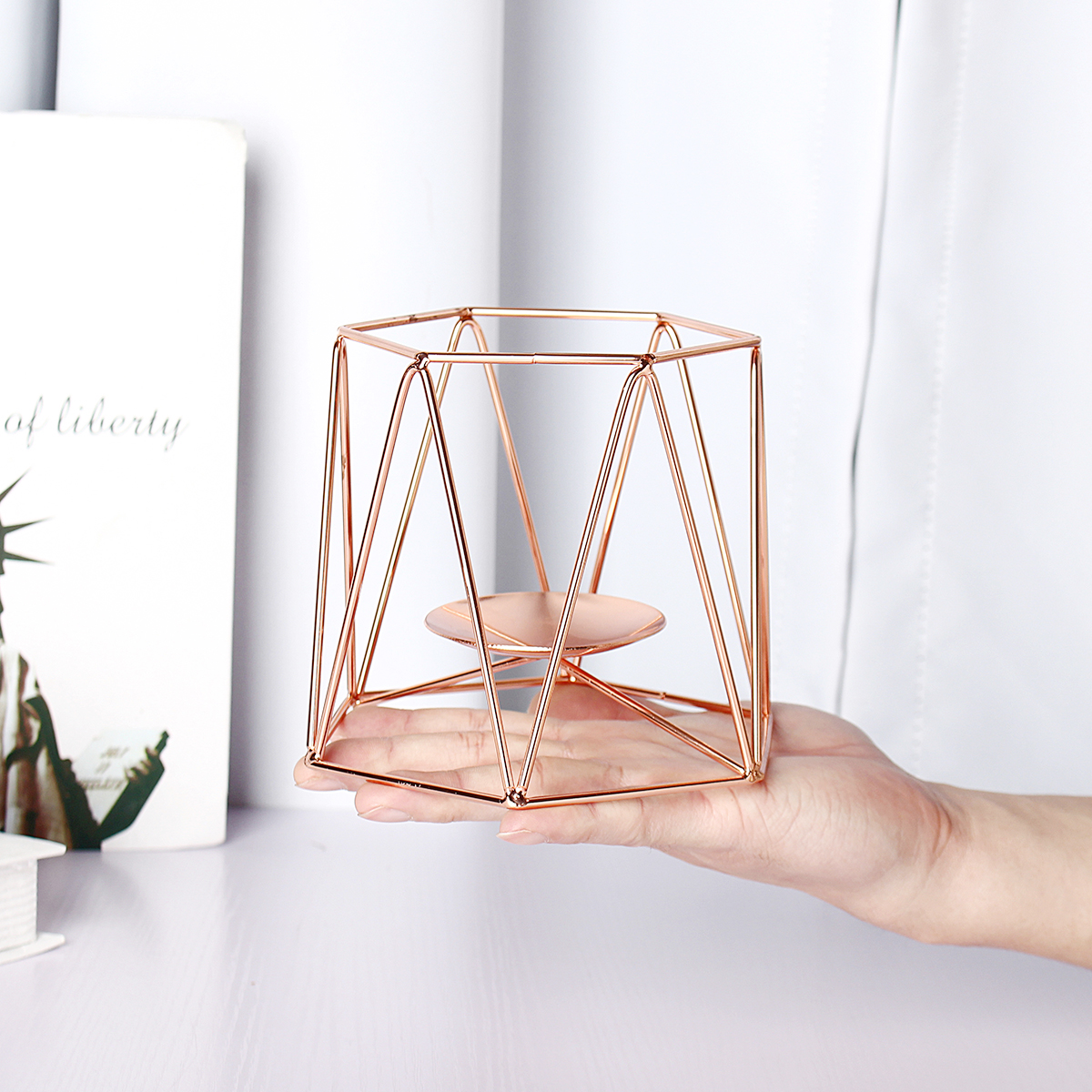 MetalCandleHoldersGeometricHexagonCandleHolderWeddingHomeDecorTabletopLantern-1637425-8