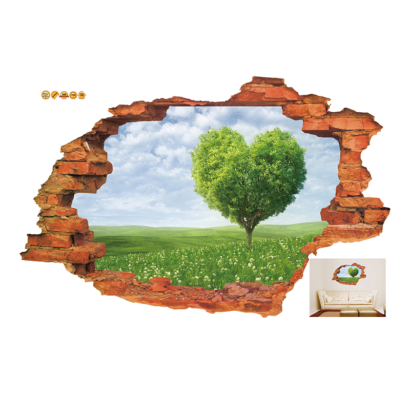 MiicoCreative3DLoveTreeSceneryBrokenWallRemovableHomeRoomDecorativeWallDecorSticker-1278478-2