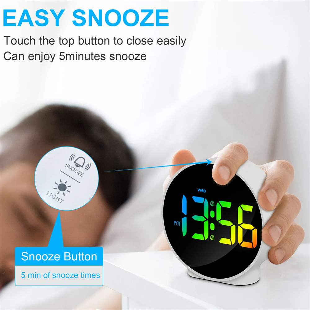 MultifunctionalCompactLEDDigitalAlarmClockwithDualAlarmSnooze1224HDisplayAdjustableBrightnessandDual-2012719-4