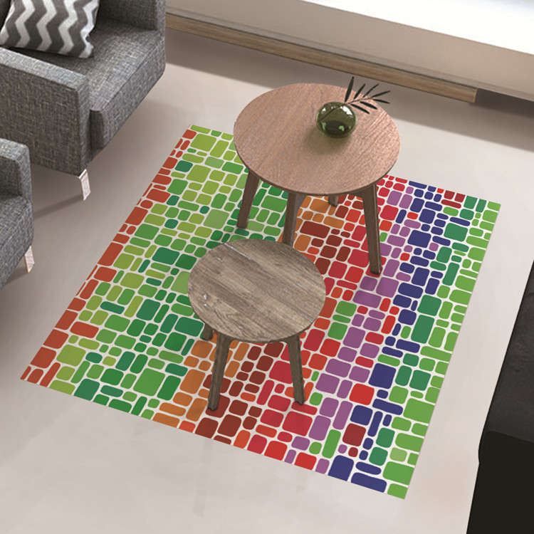 PAGFloorStickerTeaTableDecorWaterproofColorfulBlocksAntiSkidFloorDecalHomeImprovement-1035825-1