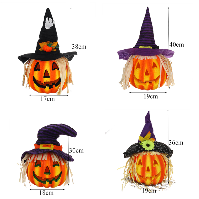 PumpkinLampHalloweenLightVintageLanternNightLightDecorationHomePartyIndoorToy-1588740-10