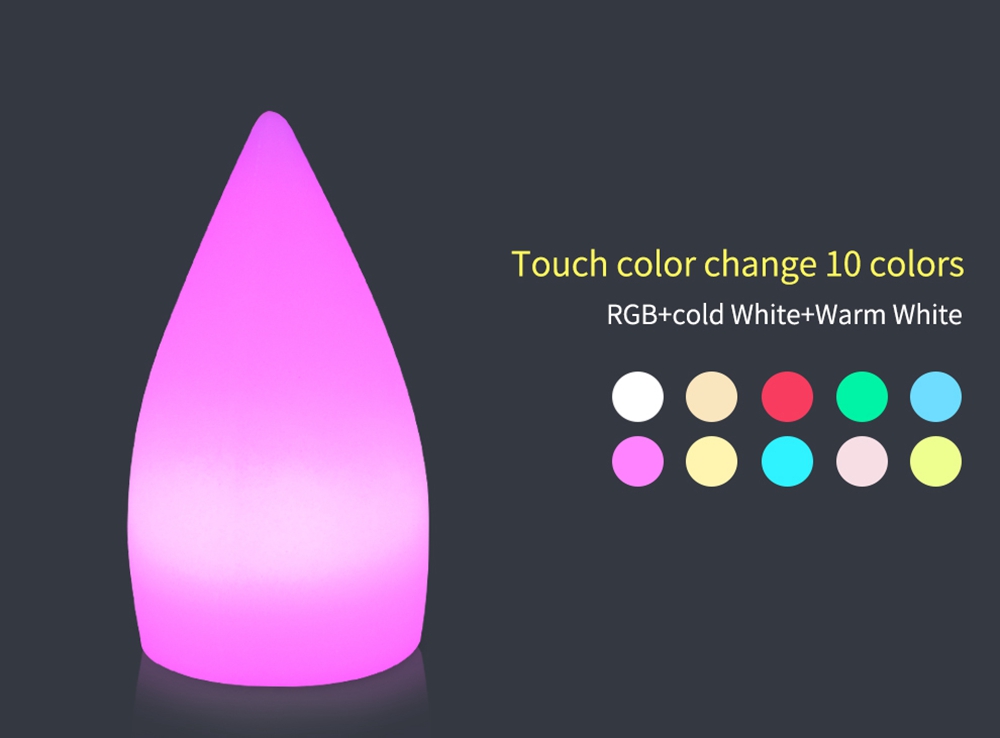 RechargeableColorfulLEDWiFiAPPControlNightLightSmartWaterDropShapeTableLampCompatiblewithAlexaGoogle-1472524-2