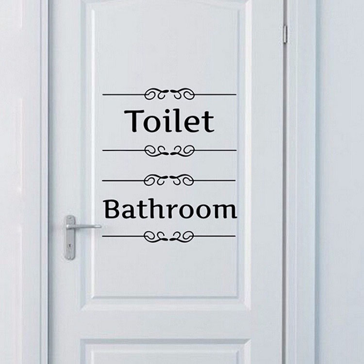 RemovablePVCBathroomToiletWallStickerDoorDecalsDIYHomeDecor-1020838-1