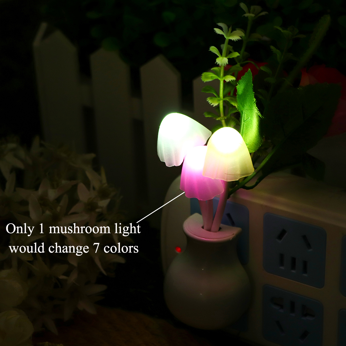 RomanticFlowerMushroomLEDNightLightSensorBabyBedLampDecorUSPlug-1691637-2