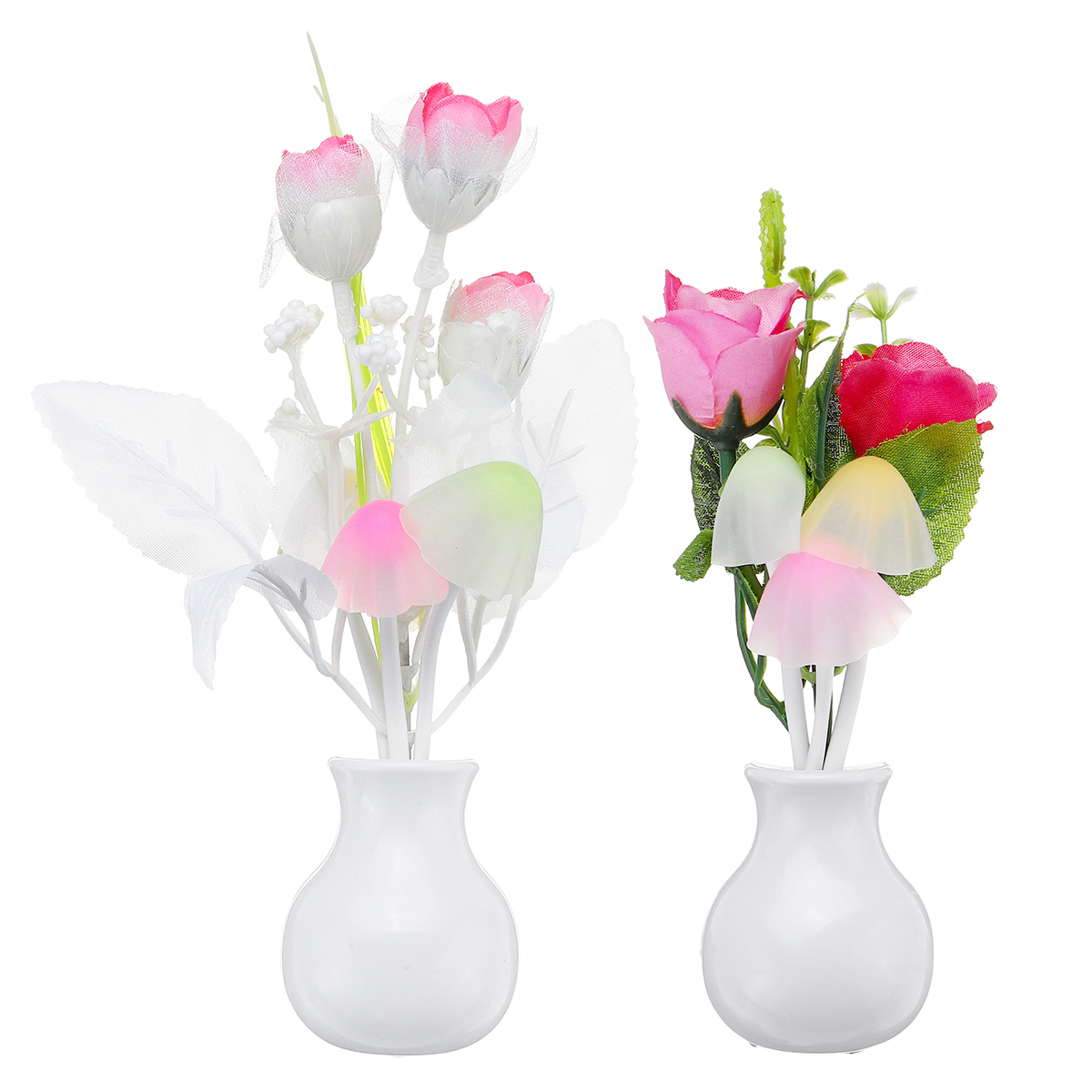 RomanticFlowerMushroomLEDNightLightSensorBabyBedLampDecorUSPlug-1691637-7