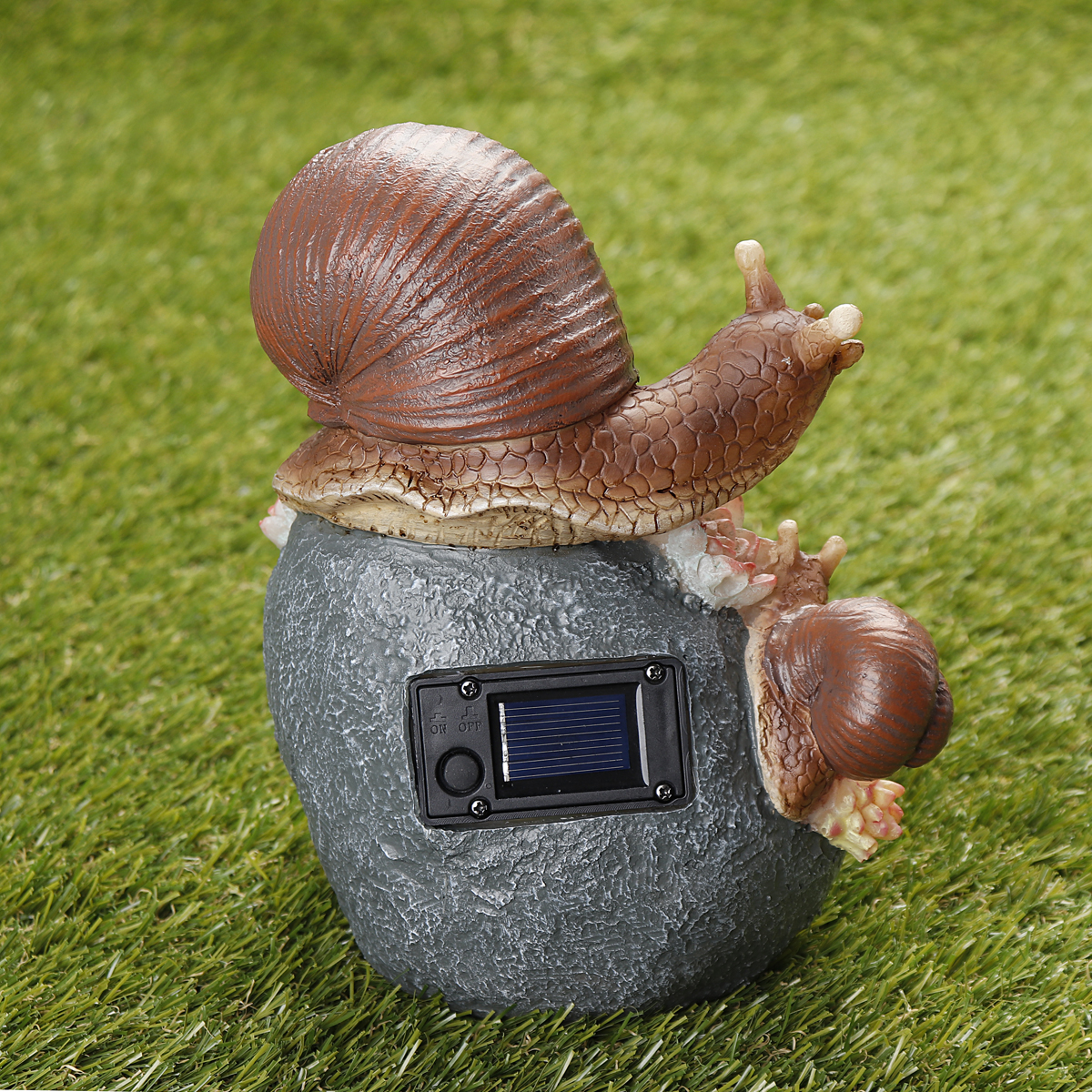 SolarAnimalNightLightToyResinWaterproofCuteOutdoorGardenYardLampsPathwayDecorLampSnailType-1638920-4