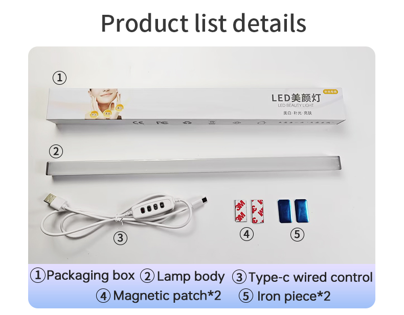USBCharging40cmLEDNightLight3ColorAdjustable80LED9LevelsBrightnessAdjustmentforLiveStreamingVlogging-2013524-13