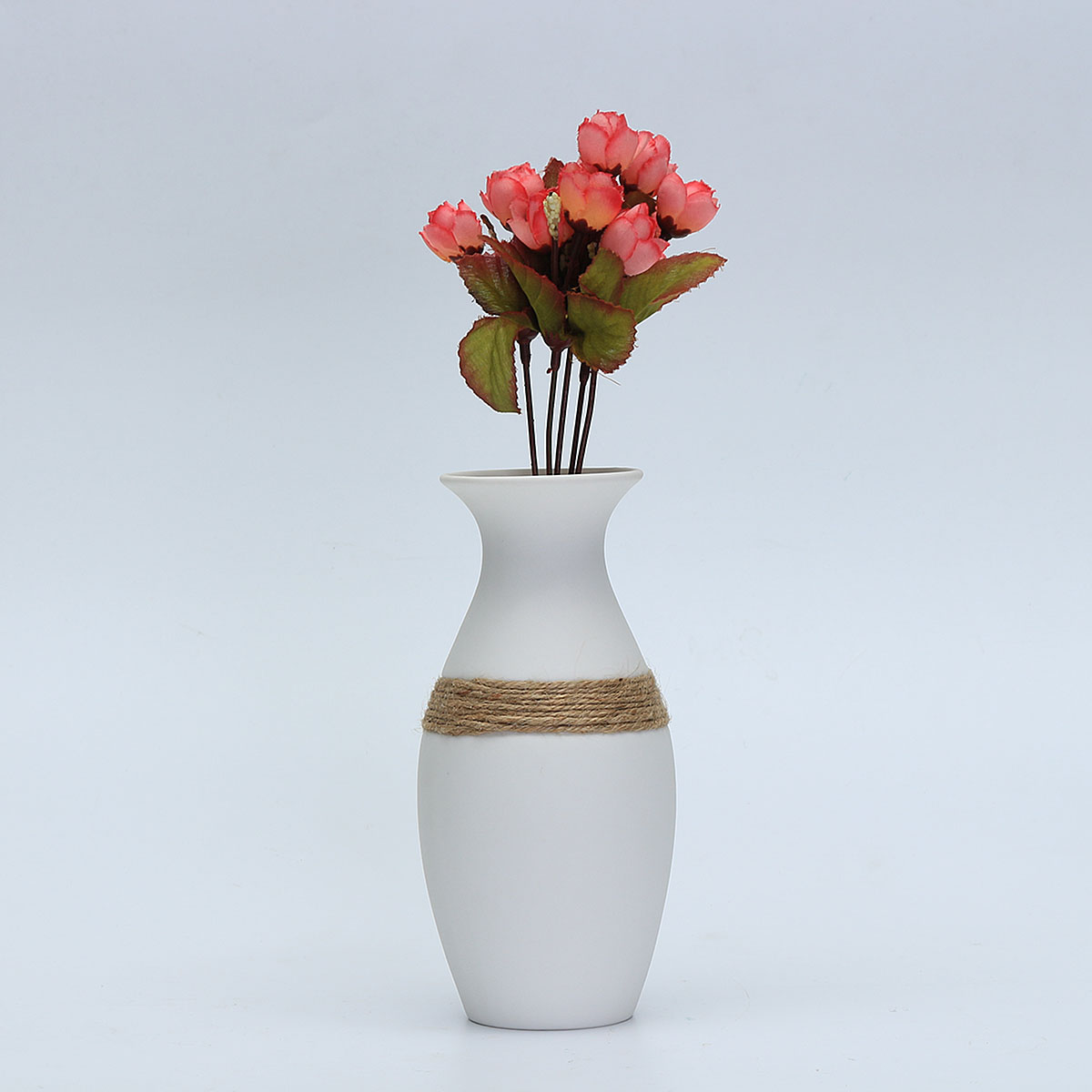 WhiteCreativeModernCeramicFlowerVaseHandmadeFlowersBouquetVaseHomeDecor-1174152-2