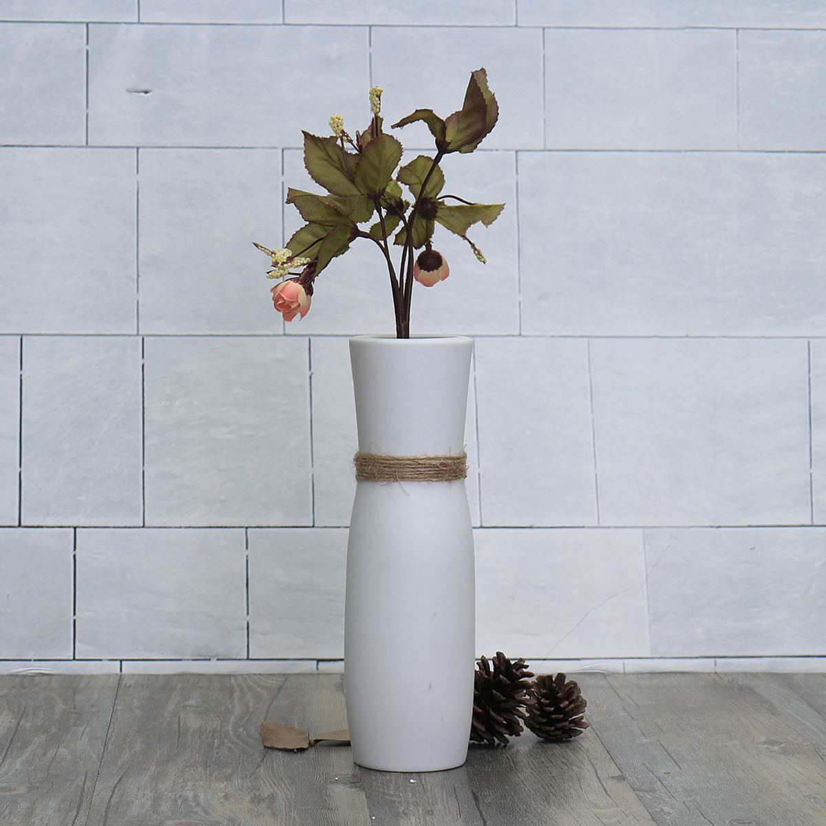 WhiteCreativeModernCeramicFlowerVaseHandmadeFlowersBouquetVaseHomeDecor-1174152-11