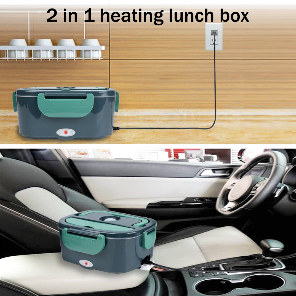 AGSIVOPortable60WElectricLunchBoxBentoBoxFoodHeaterLunchWarmerFoodStorageContainer12V220VEUPlugForHo-1997556-2