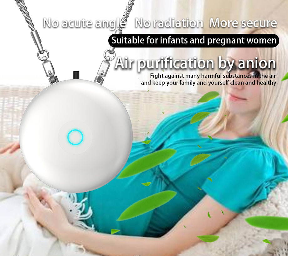 BakeeyWearableAirPurifierNecklaceMiniPortableUSBAirCleanerNegativeEliminateHazeBacteriaLowNoiseAirFr-1755747-5