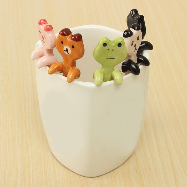 CuteCartoonAnimalCeramicHangingCoffeeScoopMilkTeaSoupSpoonTablewareDecor-1026420-3