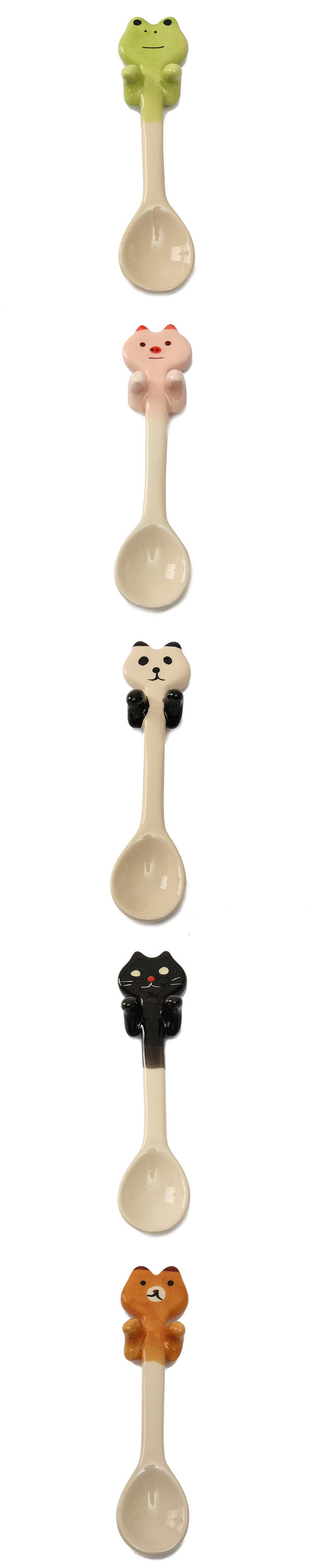 CuteCartoonAnimalCeramicHangingCoffeeScoopMilkTeaSoupSpoonTablewareDecor-1026420-10