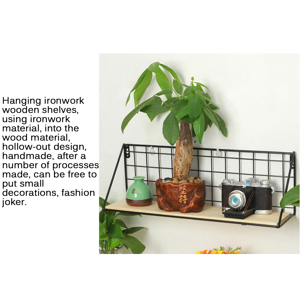 FashionWoodenIronStorageHoldersHomeStorageShelfWallHangingStorageBox-1762954-4