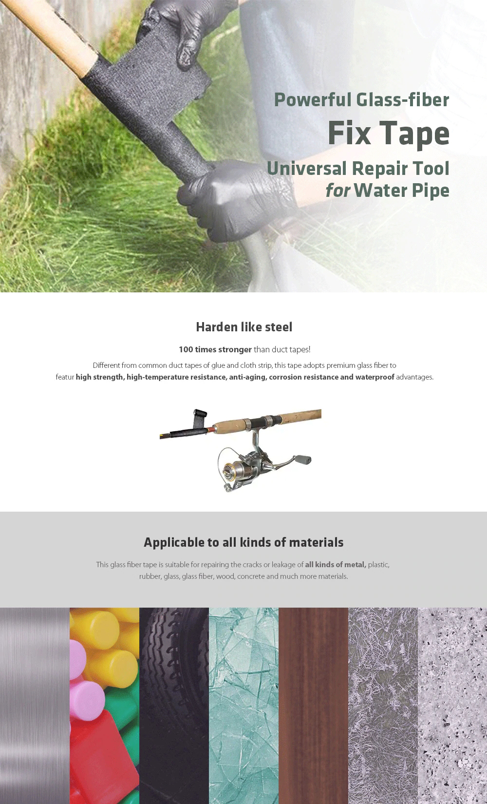 HonanaUniversalRepairFiberFixTapeWaterPipeToolRepairToolFiberFixRepairWrap-1361328-1