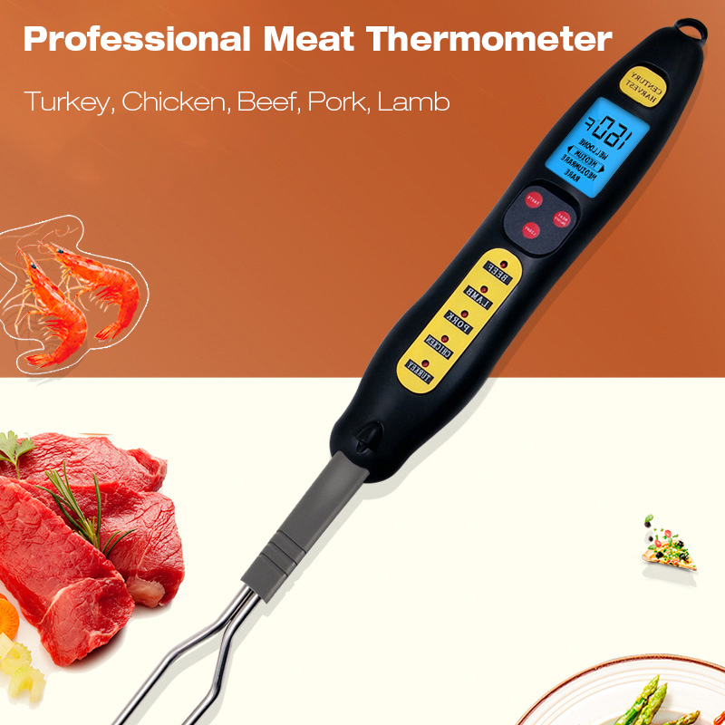 KCH-205DigitalFoodThermometerElectricWirelessMeatThermometerKitchenCookingThermometerBBQStainlessFor-1253096-2