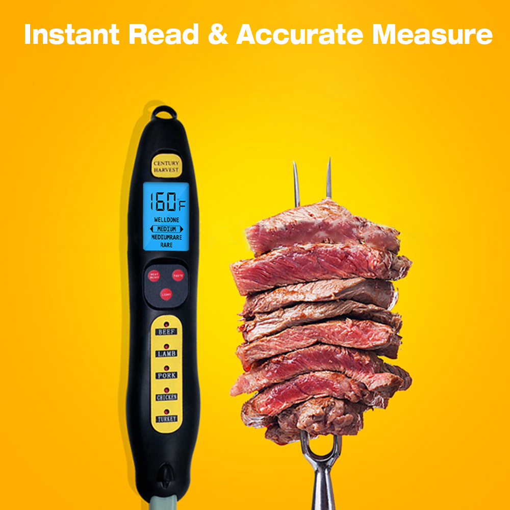 KCH-205DigitalFoodThermometerElectricWirelessMeatThermometerKitchenCookingThermometerBBQStainlessFor-1253096-3