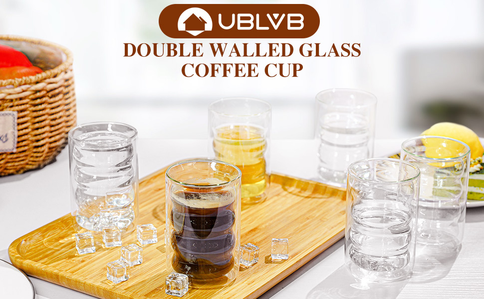 LatteMacchiatoGlassesDouble-Walled350mlSetof6ThermalGlassMadeofBorosilicateGlassEspressoCupsCoffeeCu-1953912-1