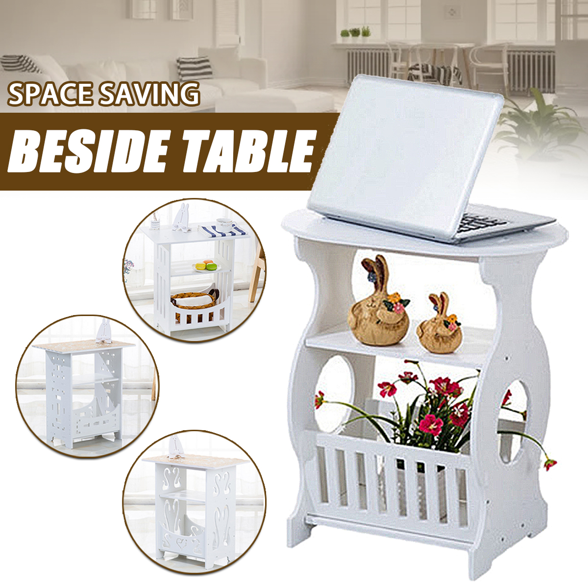 ModernSimpleSideTableEasytoassembleInstallationStablePowerfulStorageCapacityCoffeeTable-1853291-1