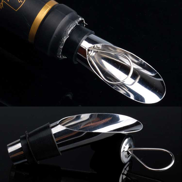 StainlessSteelWinePourersWineFunnelBottlePourerDumpingWineStoppersPlugBarTools-994187-2