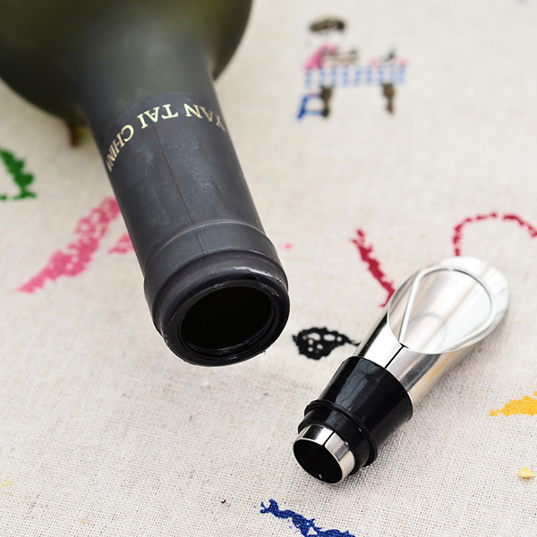 StainlessSteelWinePourersWineFunnelBottlePourerDumpingWineStoppersPlugBarTools-994187-11