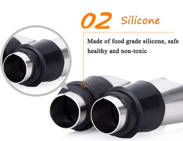 StainlessSteelWinePourersWineFunnelBottlePourerDumpingWineStoppersPlugBarTools-994187-6