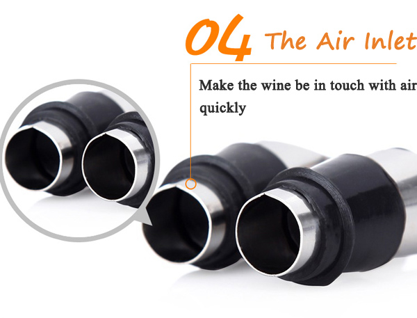 StainlessSteelWinePourersWineFunnelBottlePourerDumpingWineStoppersPlugBarTools-994187-8