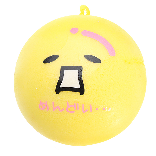 10PcsChildrensSportsToysPUFoamSpongeElasticBallFunnyBabyToysCartoonQQExpressionToy-1154046-3