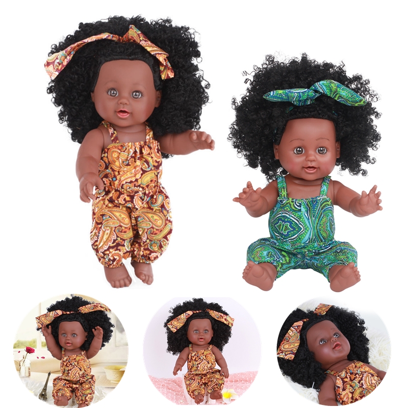 30CM12InchCuteSoftSiliconeLifelikeRealisticArmsLegsMoveableRebornAfricanBabyDoll-1701908-4