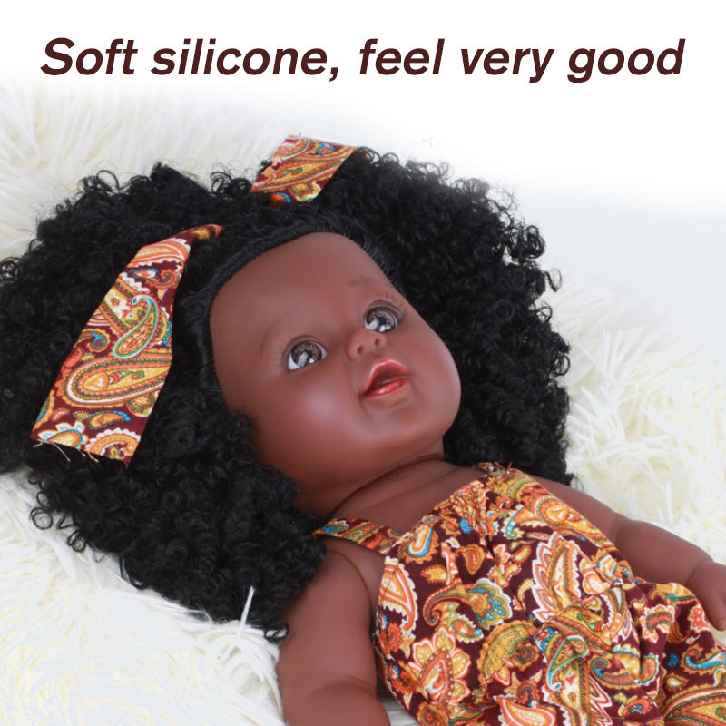 30CM12InchCuteSoftSiliconeLifelikeRealisticArmsLegsMoveableRebornAfricanBabyDoll-1701908-6