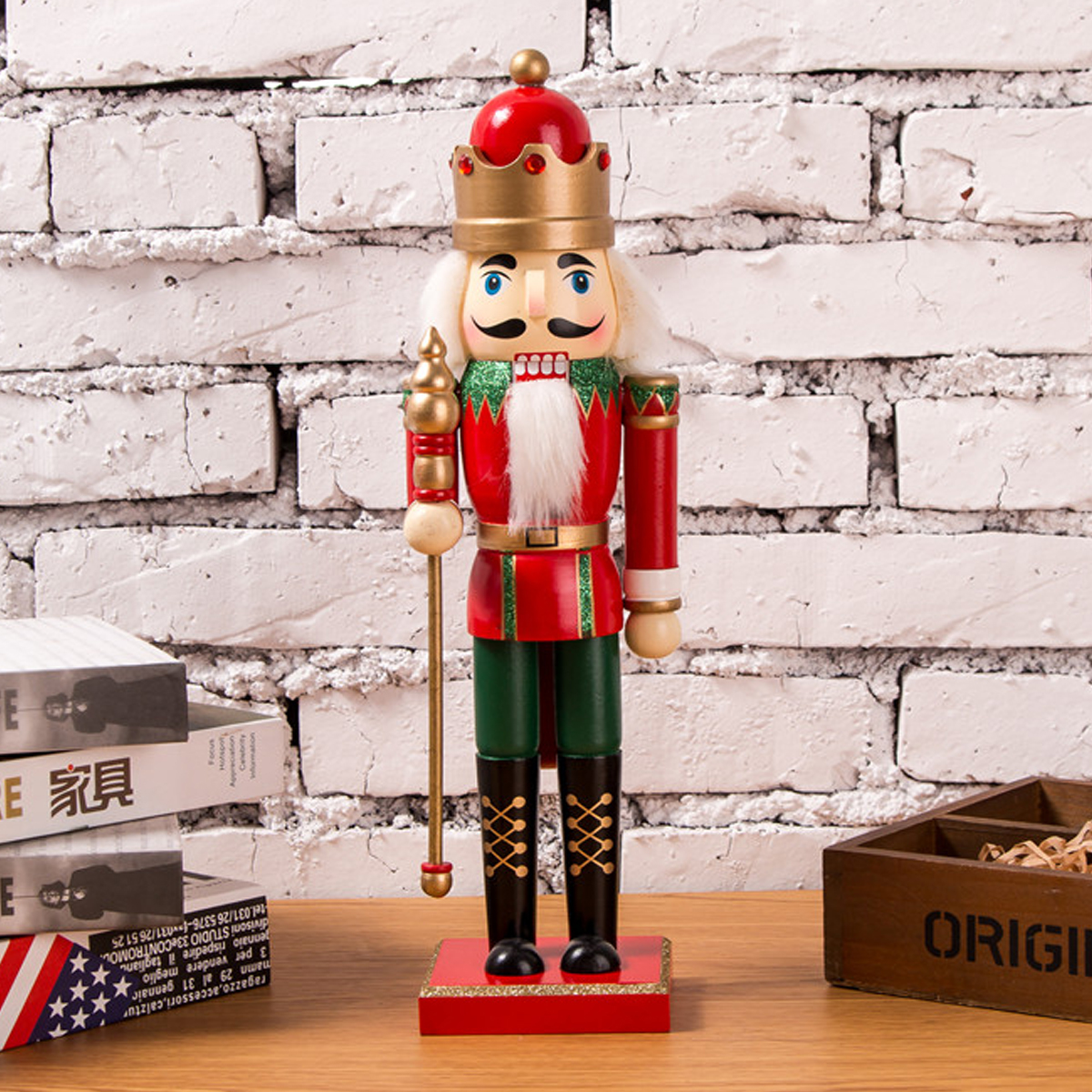 35cmWoodenNutcrackerDollSoldierVintageHandcraftDecorationChristmasGifts-1398445-3