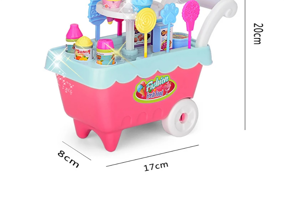 MiniChildrensIceCreamCartKidsTrolleyCandyFamilyToys14SetsDIYOrnamentsGirlsMiniShoppingCart-2015604-17