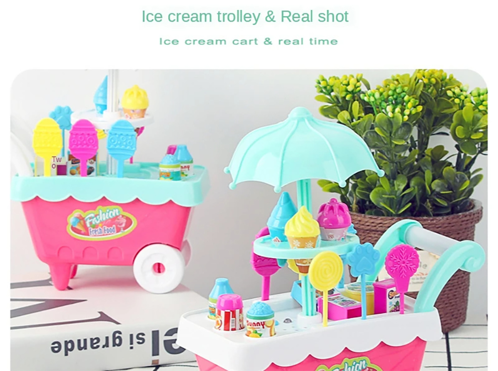 MiniChildrensIceCreamCartKidsTrolleyCandyFamilyToys14SetsDIYOrnamentsGirlsMiniShoppingCart-2015604-18