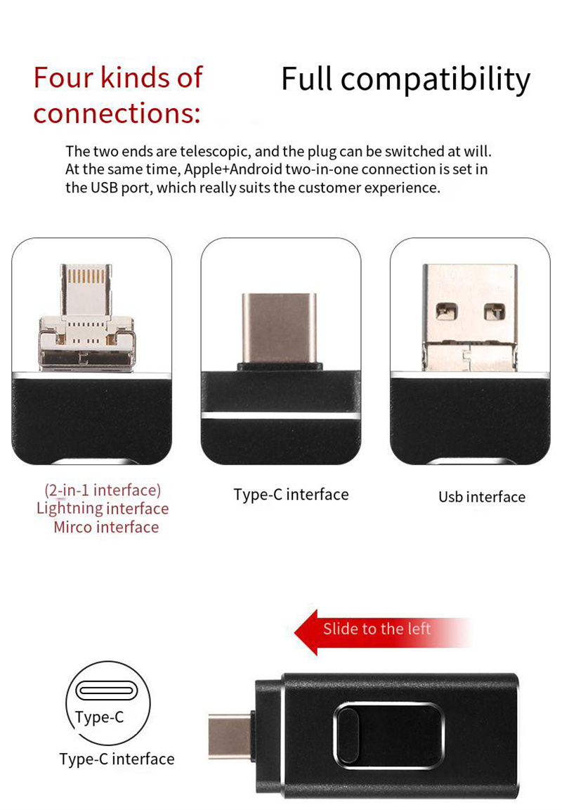 4in1USBFlashDriveUSBMicroiPType-COTGSwitchableInterfacePendrive64GB128GB256GB512GBMemoryDriveforiPho-2010382-4