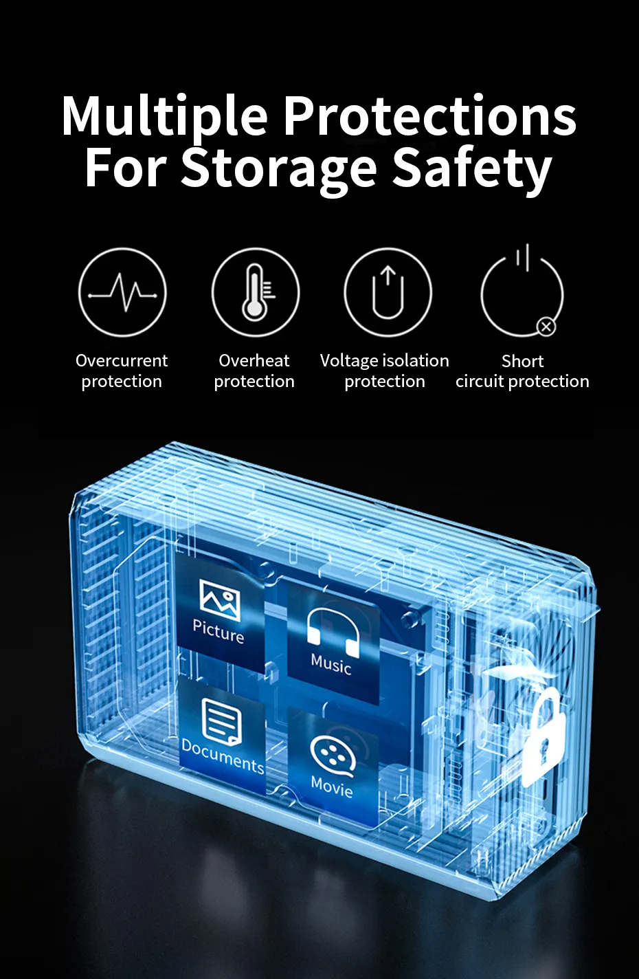 AcasisEC-7352HDDCase25inchUSB30DualBayExternalHardDriveEnclosureCaseHDArraySATAtoUSBHardDiskArraywit-2001627-3