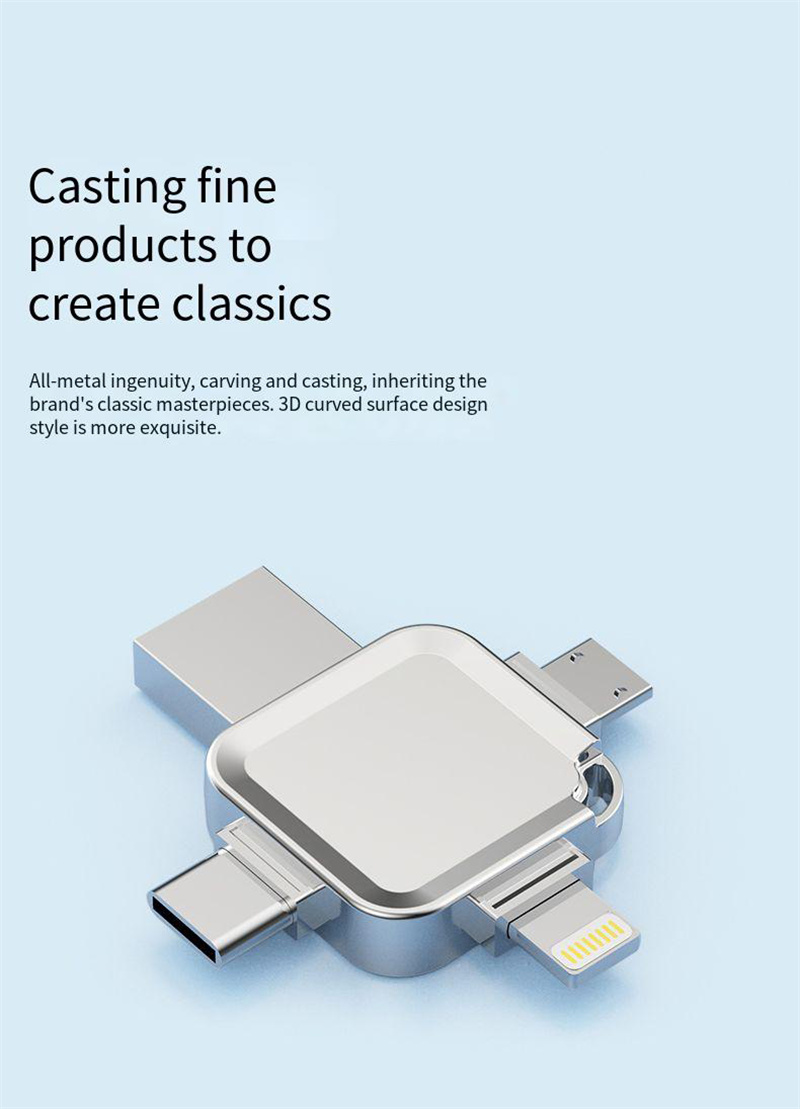 Bakeey4-in-1USB30FlashDriveUSBType-CiPAndroidOTGPendrive100MBSHighSpeedMetalUDiskforPCLaptopPhone-2009955-4