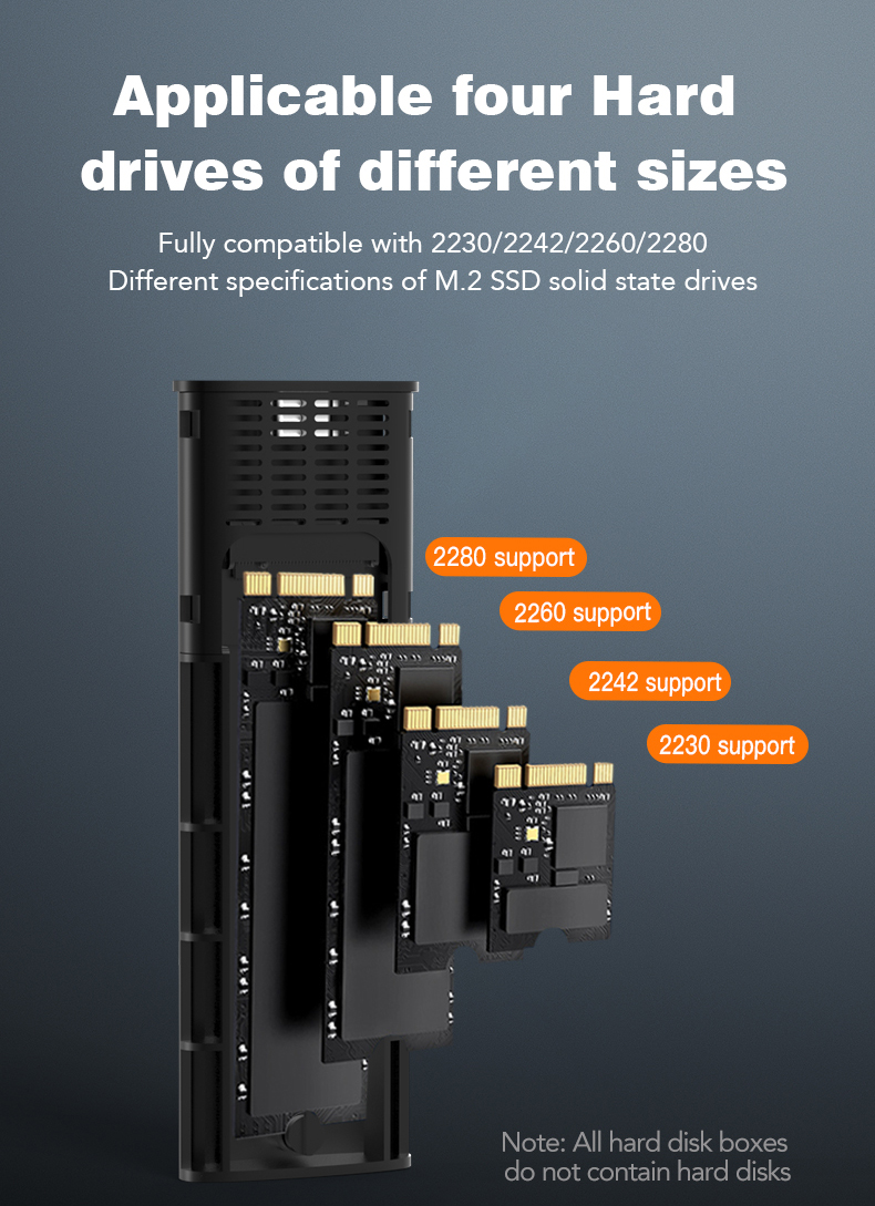BlueendlessM2815SNM2SATANVMEDual-protocolSSDEnclosure10GbpsExternalSolidStateDriveCaseTools-freeCase-2003964-6