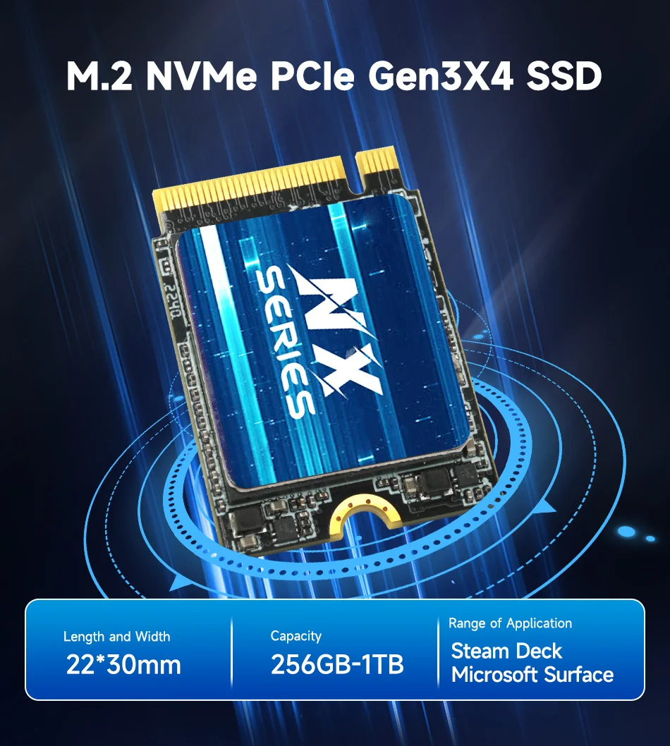 KingSpecM2NVMe2230SSD512GB1TBPCIe30HardDriveDiskInternalSolidStateDriveforSteamDeck-2014846-1