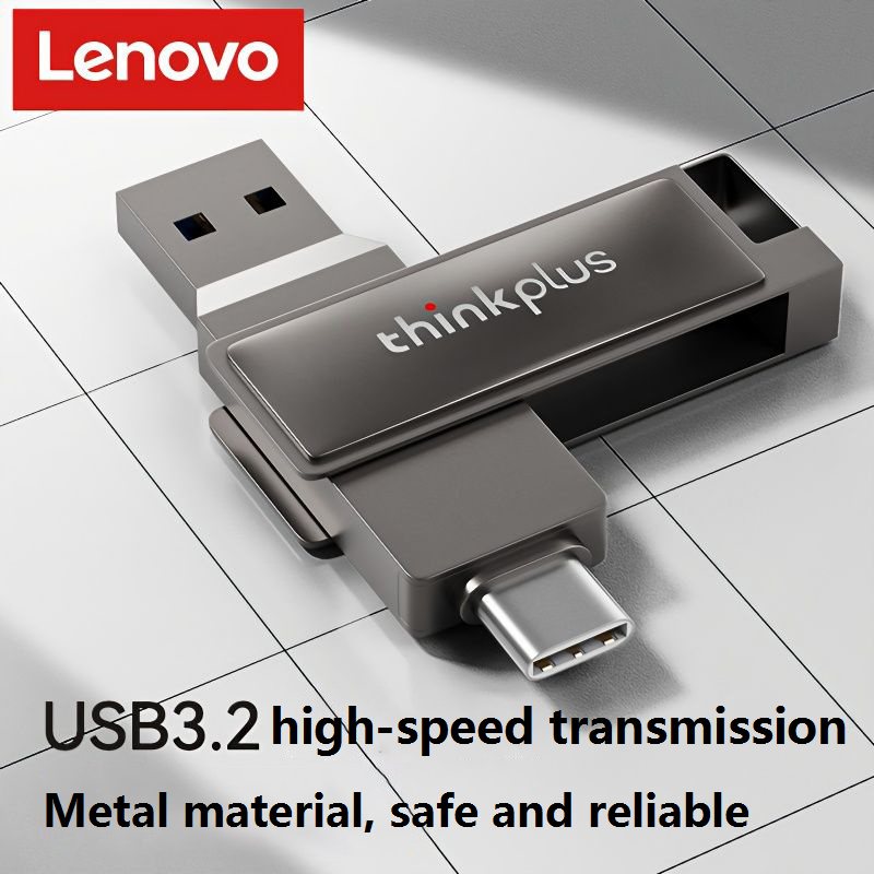 LenovoThinkplusMU233USB32FlashDriveHighSpeedDual-interfacePendrive32GB64GB128GB256GB512GBMiniPortabl-2005463-1