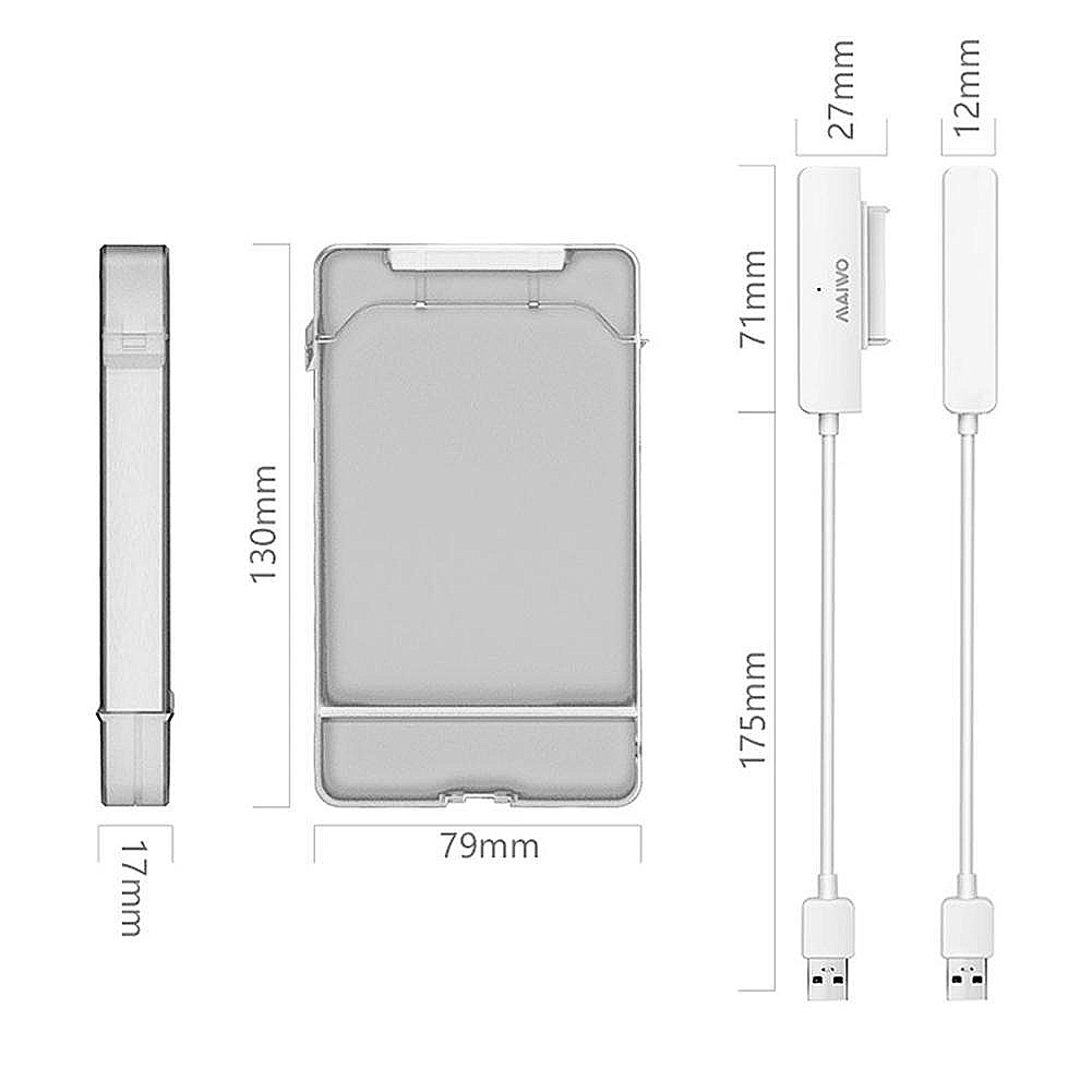 MAIWOK10425inchUSB30SATAHDDBox3TBHardDiskDriveEnclosureCaseMobileEnclosureCaseBoxforMacOSLinuxWindow-1999221-9