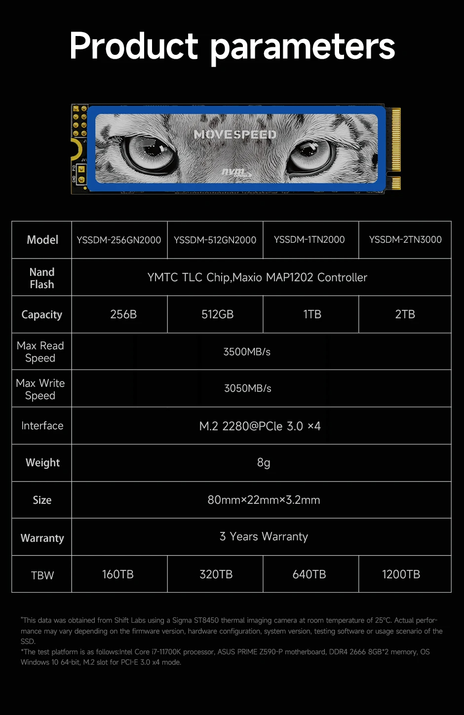 MOVESPEEDM2NVMe2280SSD1TB512GB256GBM2PCIe30x43500MBsInternalSolidStateDriveforLaptopPC-2014181-9