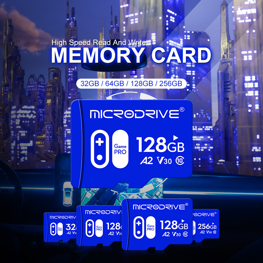 MicrodriveClass10HighSpeedTFMemoryCard32G64G128G256GMicroSDCardFlashCardSmartCardforCameraDroneTVDri-1984033-2