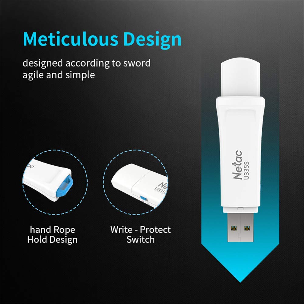 NetacUSB30FlashDrive16G32G64G128GUSBDiskPortableThumbDriveMemoryStickwithPhysicalWriteProtectionSwit-1948671-4