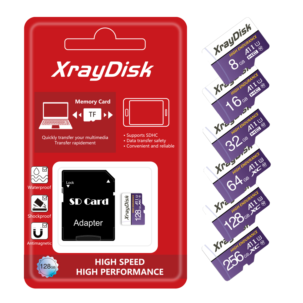 XraydiskClass10HighSpeedTFMemoryCard32GB64GB128GBMicroSDCardFlashCardSmartCardforCameraPhoneMonitorD-1978311-8