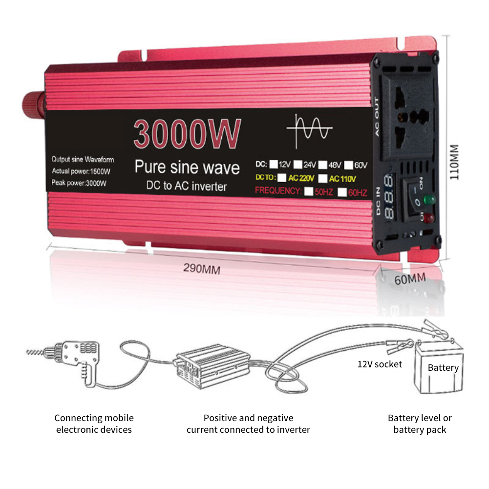 1000W1600W2200W3000WPuresinewaveinverter12v-220vSolarPowerInverter-1978235-6