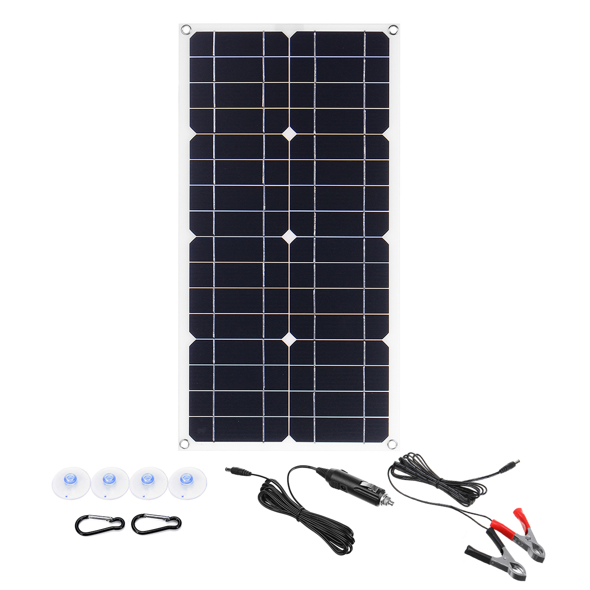 100W18VMonoSolarPanelUSB12V5VDCMonocrystallineFlexibleSolarChargerForCarRVBoatBatteryChargerWaterpro-1582771-6