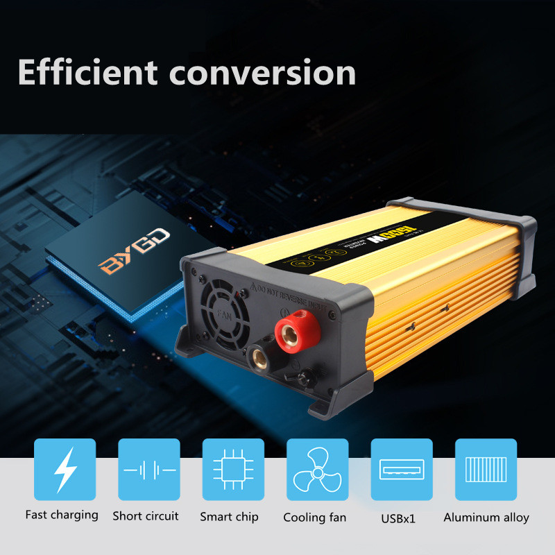 1500W12Vto220-230VSolarPowerInverterDigitalDisplayUSBModifiedSineWaveTransformerPowerSupply-1981482-2